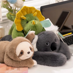 Weighted Long-Arm Plush Animal Pillow for Kids