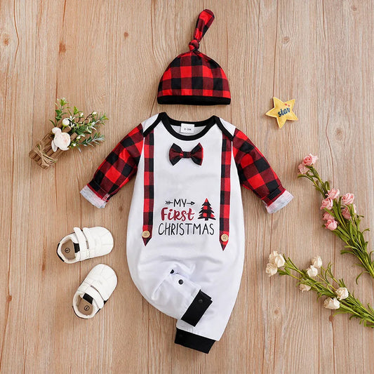 Christmas Gentleman Baby Outfit