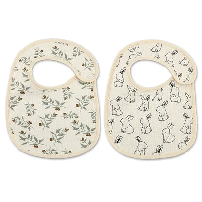 2pcs Waterproof Baby Bibs