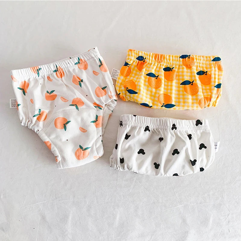 Reusable Cloth Diapers, 3-Pack Washable Training Pants
