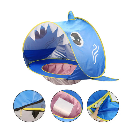 Foldable Beach Shade Tent with Water-Play Area