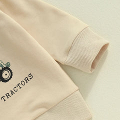 Boys Sweatshirt Tractor Print