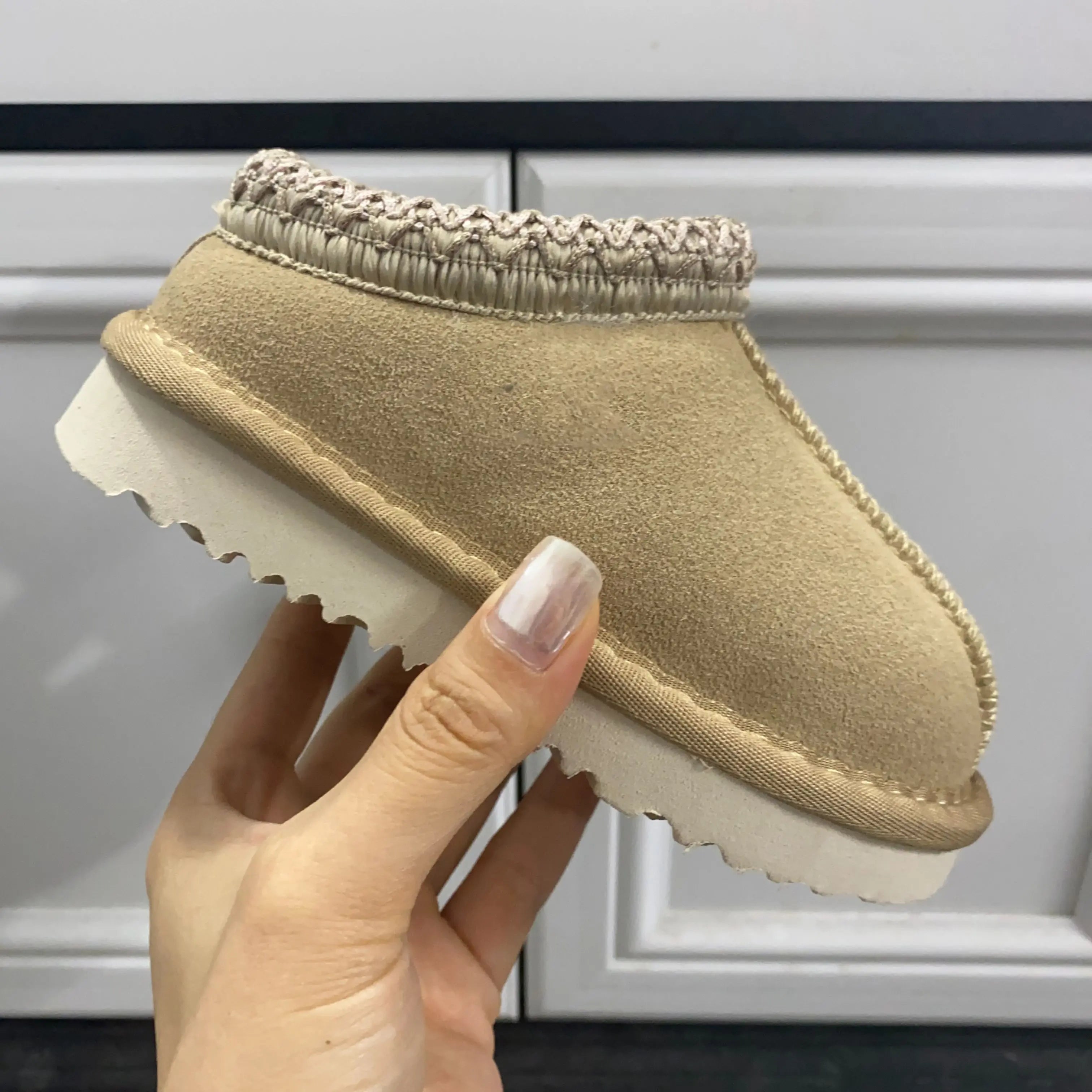 Kids' Suede Snow Boots, Fur-Lined Winter Shoes