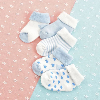 5 Pairs Warm Strip Baby Socks
