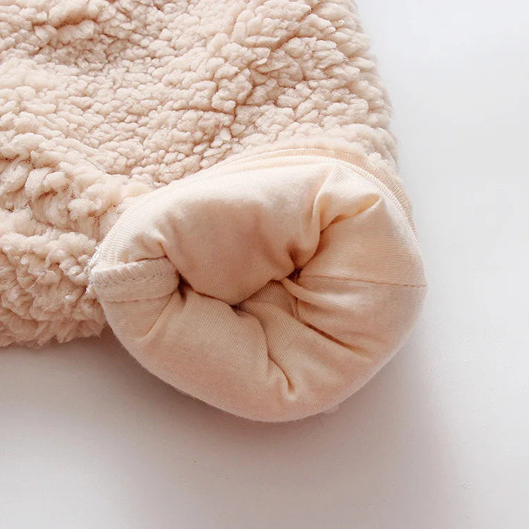 Thick Fleece Hooded Baby Romper