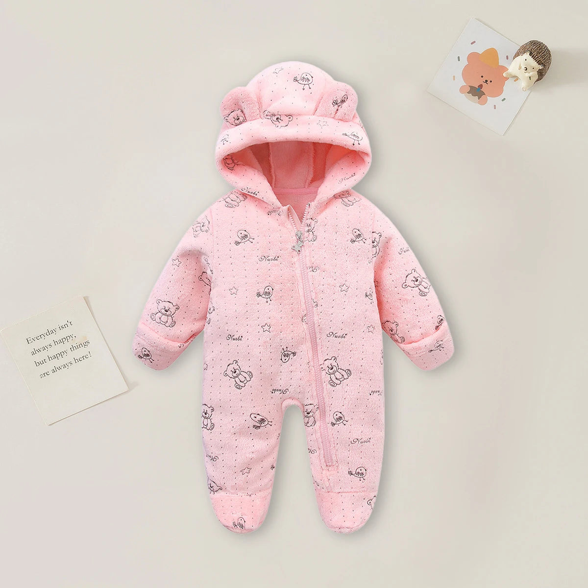 Cartoon Soft Winter Baby Romper
