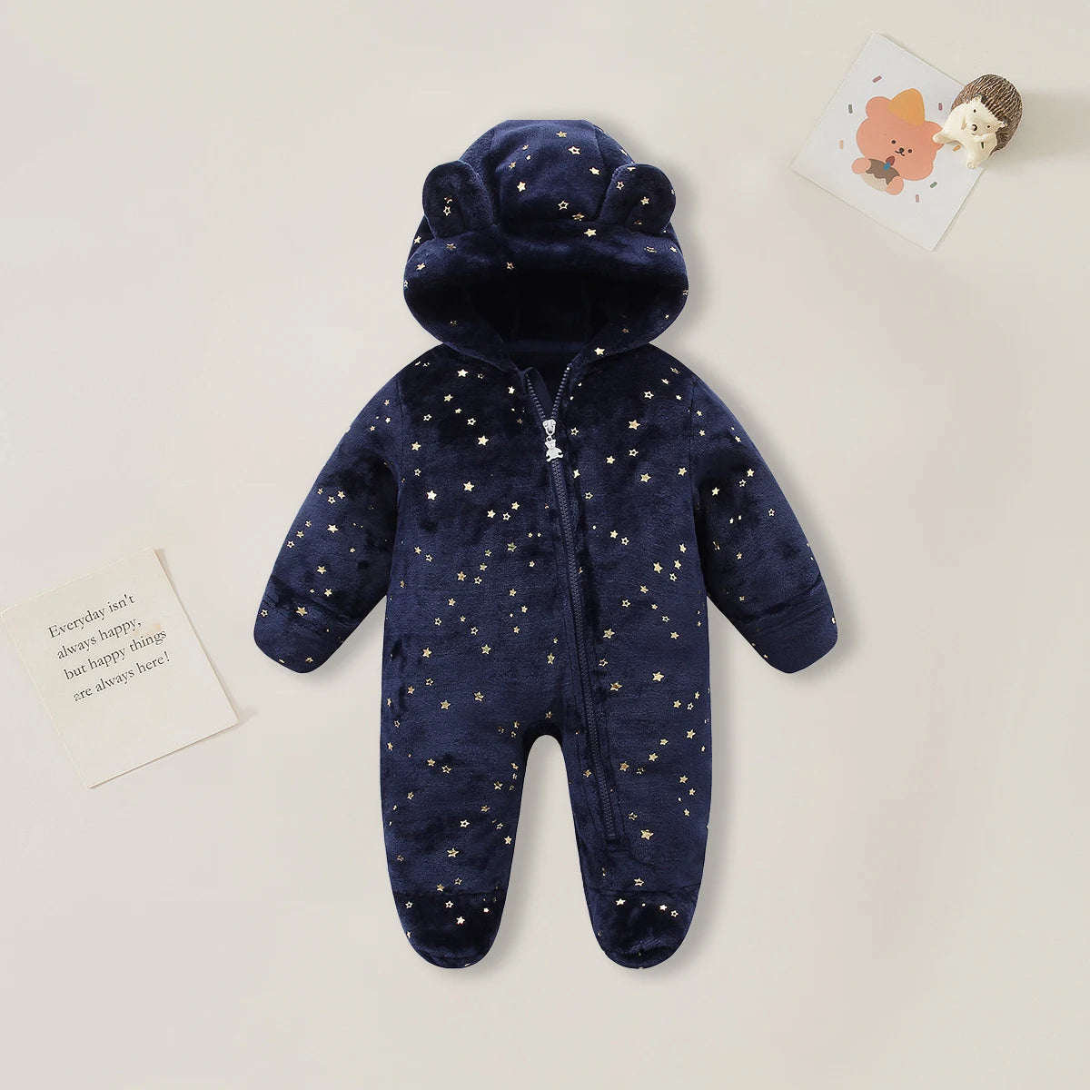 Cartoon Soft Winter Baby Romper