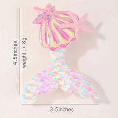 Kids' Mermaid Hair Clip, Glitter Tail Barrette