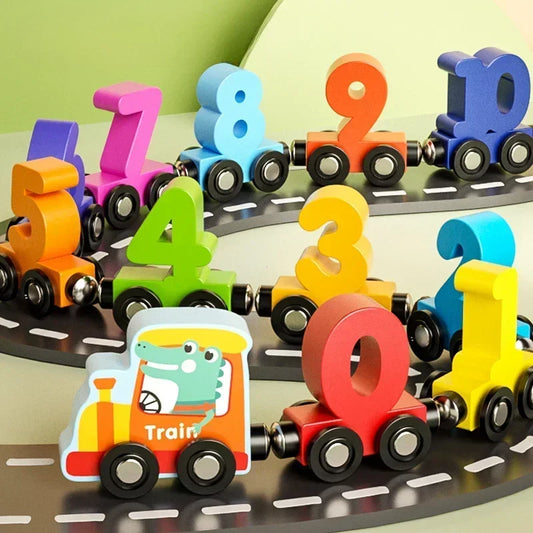 Magnetic Digital Train   Children's Educational Toys - PAMU8