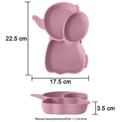 Silicone Baby Feeding Plate, Toddler Dining Dish