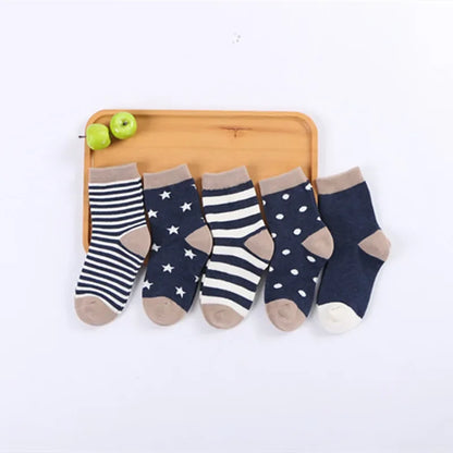 5 Pairs Cute Cat Baby Socks