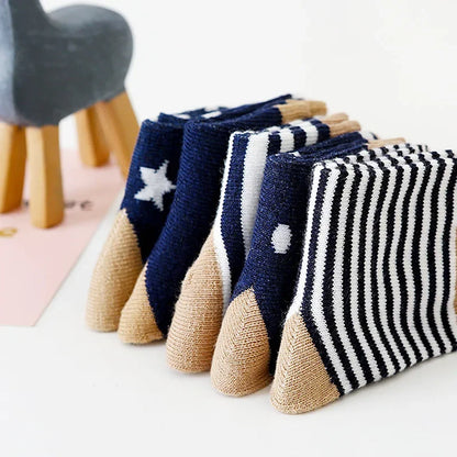 Cotton Stripe Cartoon Knitted socks