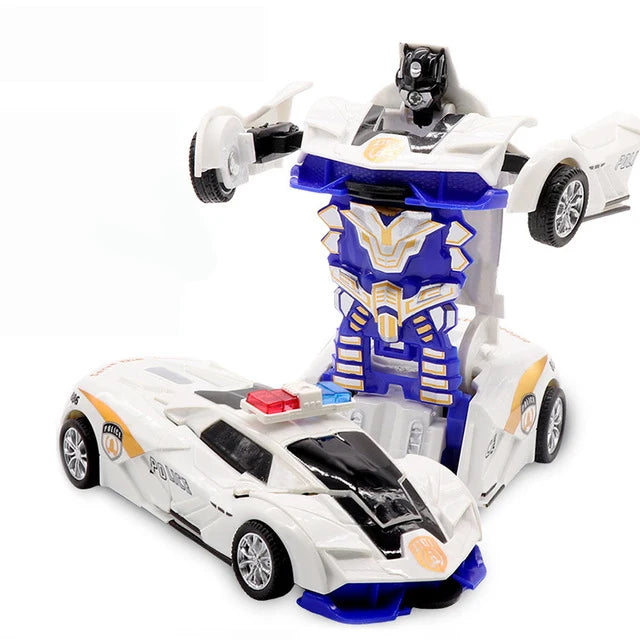 Mini 2 In 1 Car Toys  Robot Car
