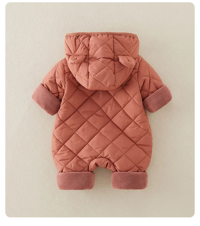 Fleece Lined Cotton Infant Romper