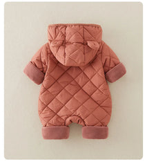 Fleece Lined Cotton Infant Romper