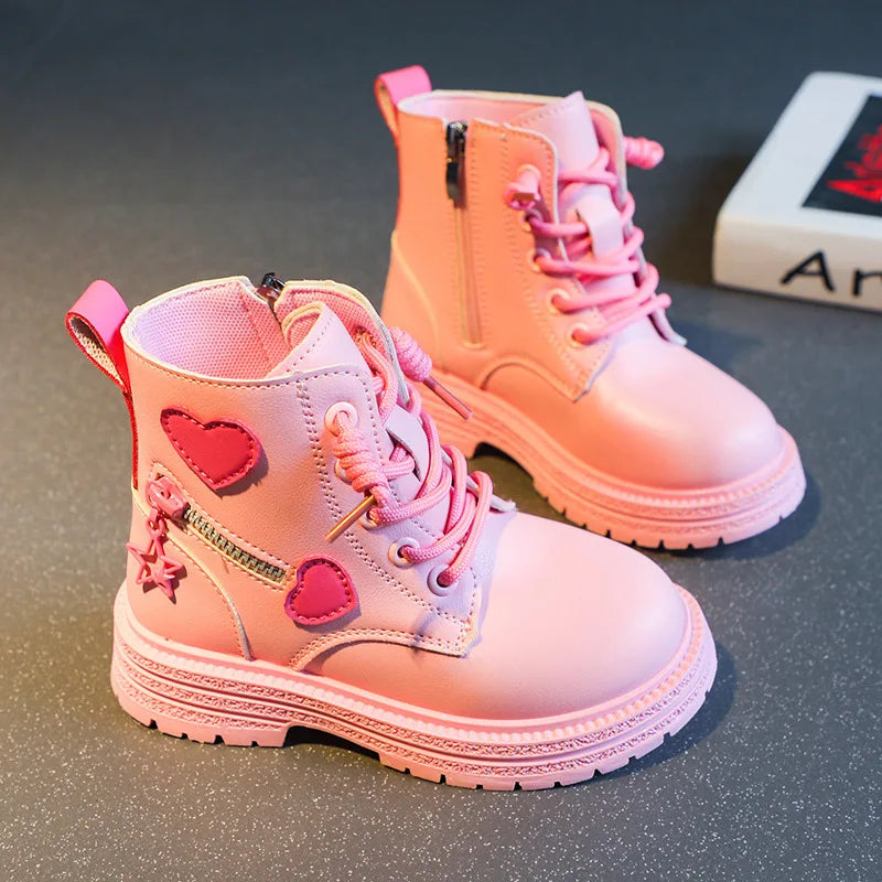 ‌Girls Snow Furry Ankle Boots
