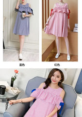 Patchwork Maternity Dress