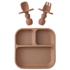 Colorful Silicone Baby Feeding Set, 2 Pieces