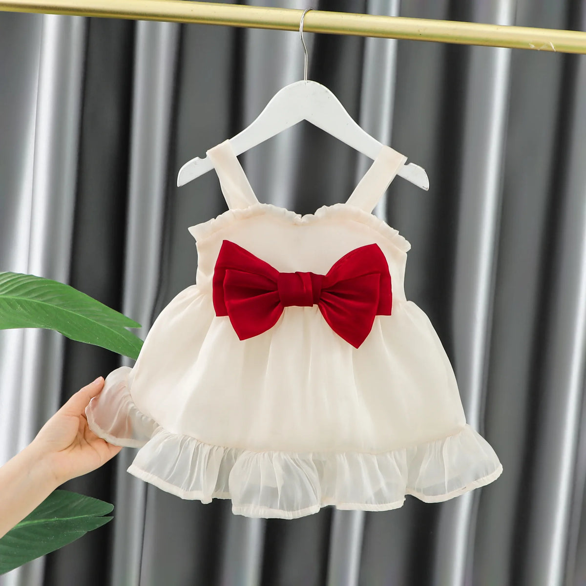 Sweet Bow Silk Princess Dress