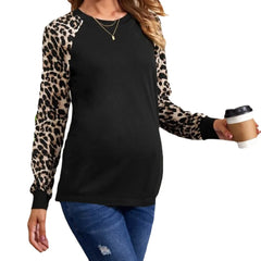 Long sleeve leopard print t-shirt