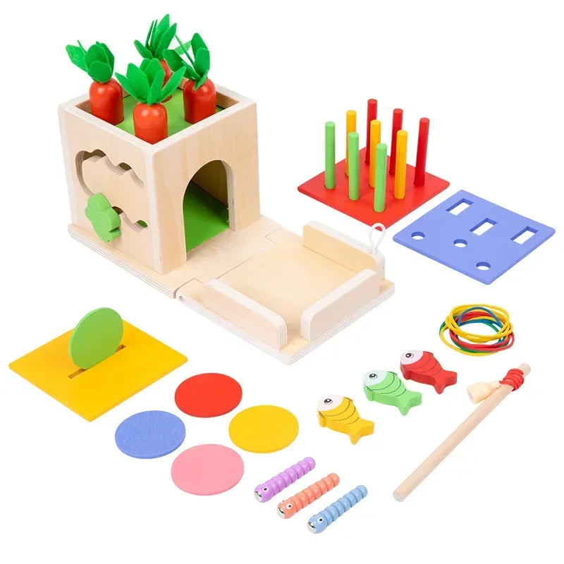 Permanence Box Carrots Child Wooden Toys - PAMU8