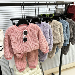 Flannel Thermal Pajama Set