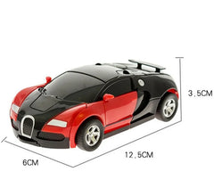 Mini 2-in-1 Transforming Robot Car Toy