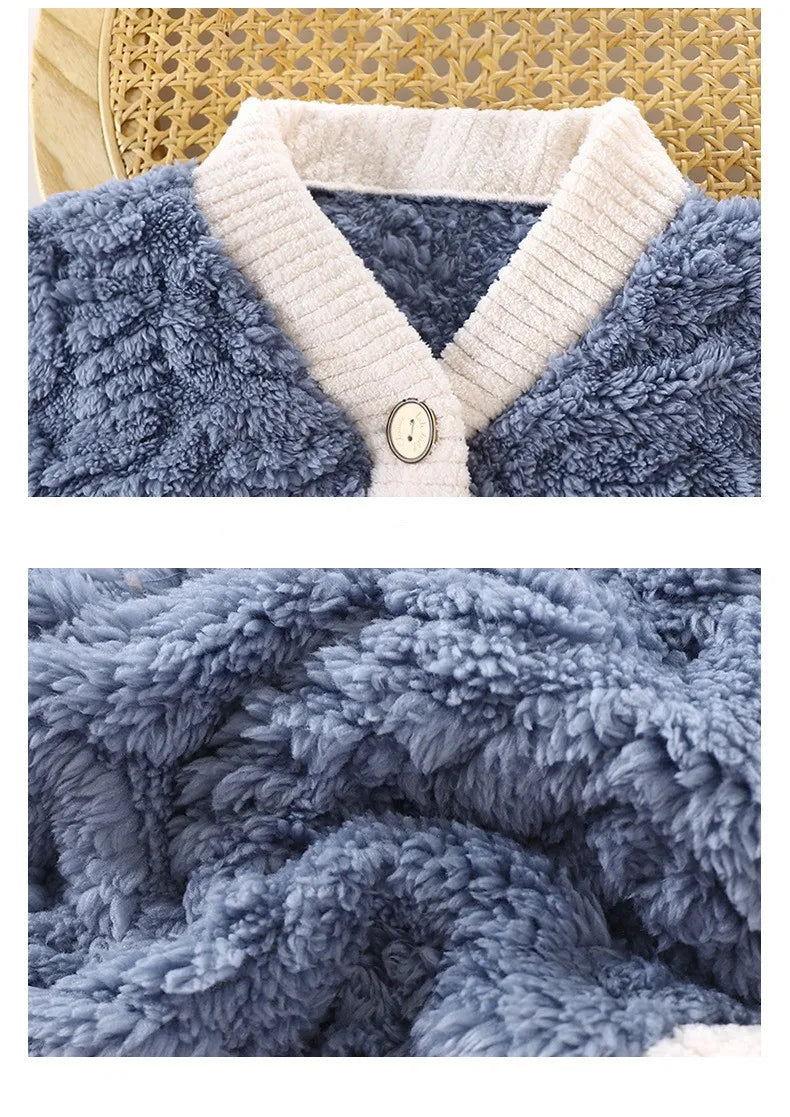 Warm Flannel Children's Pajamas