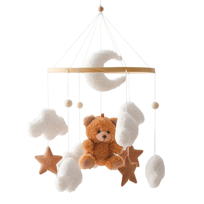 Baby Crib Mobile Wooden Rattle Toy