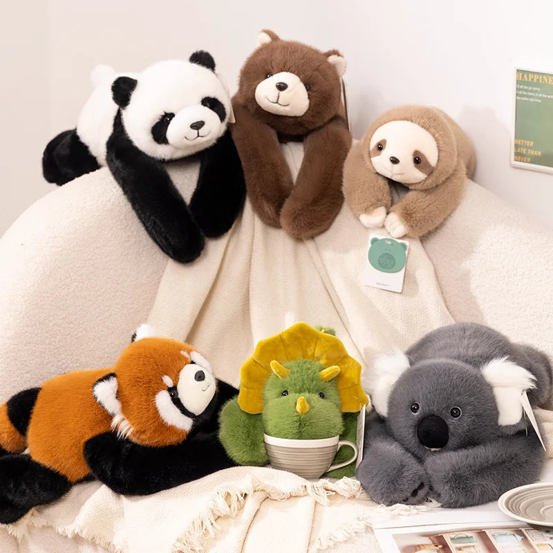 Soft long arm weighted plush animal pillow toy for kids bedroom