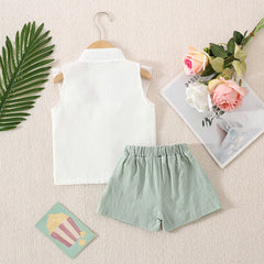 Summer Cotton Flower Baby Set