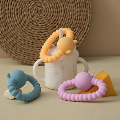 Baby Silicone Rattle Toy