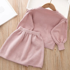 Sweater and Skirt School Set