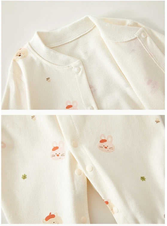 Soft Cartoon Infant Bodysuit Suit