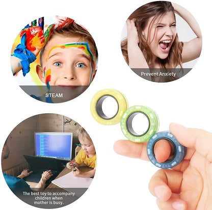 3pcs Finger Magnetic Colorful Toy