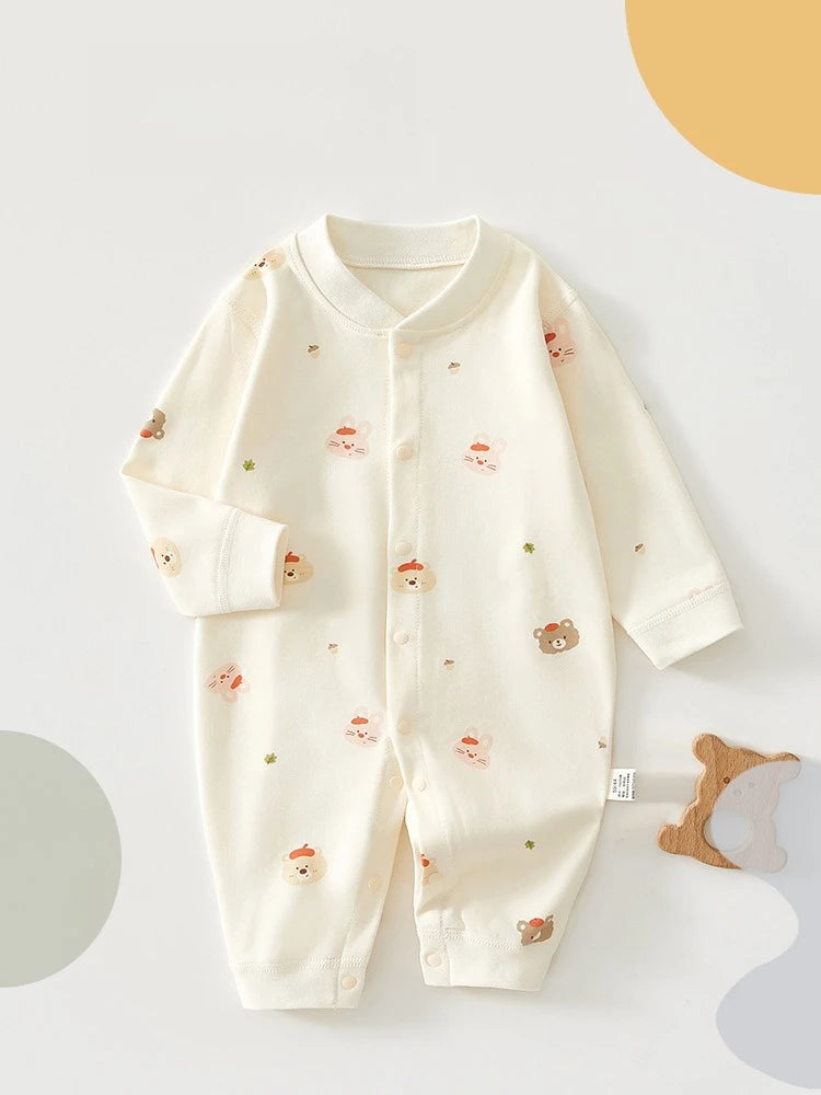 Soft Cartoon Infant Bodysuit Suit