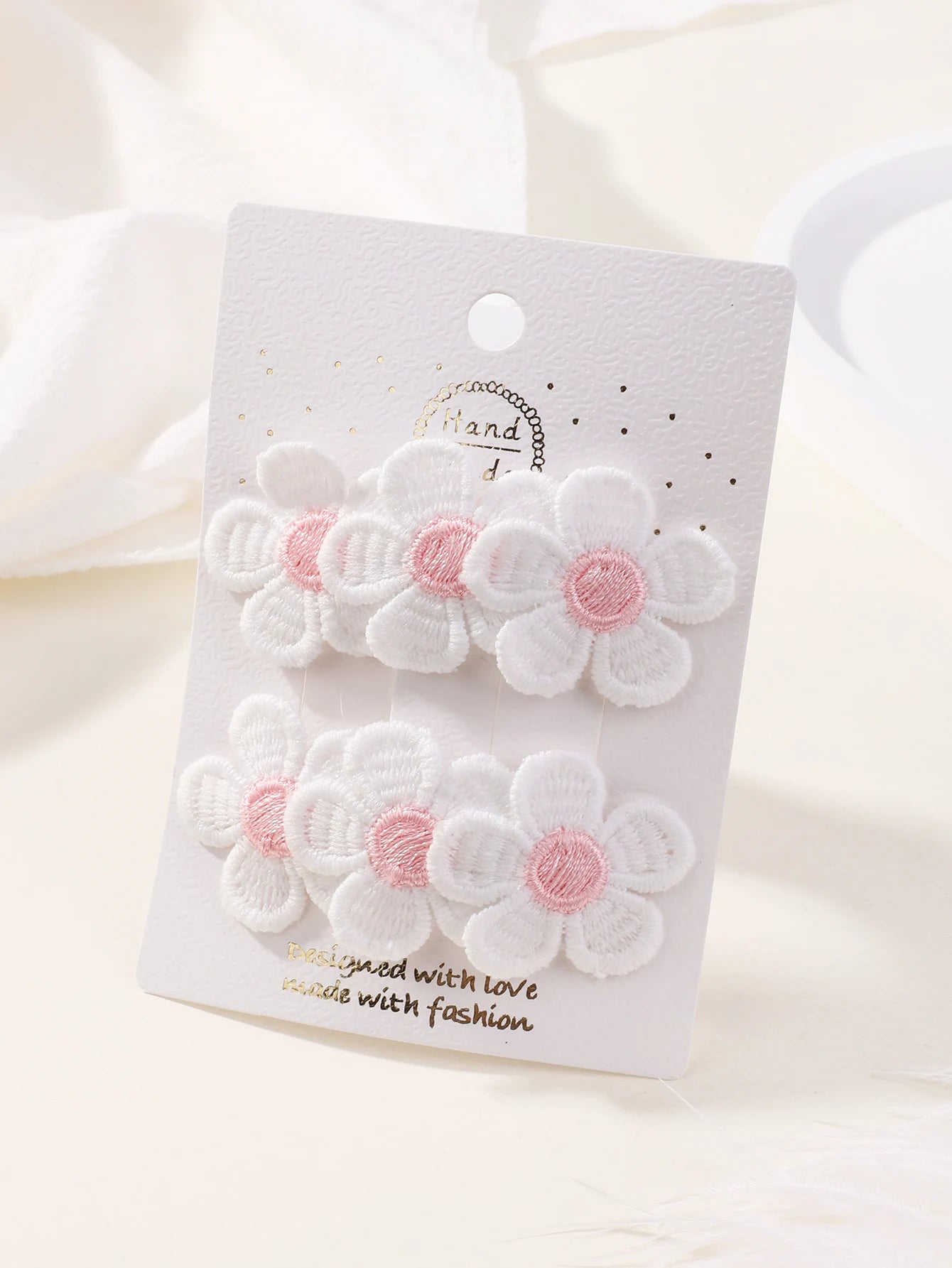 2Pcs Flower Hair Clips