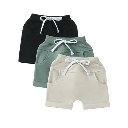 Casual Solid Baby Kids Shorts Pants