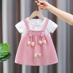 Polka Dot Bow Baby Dress