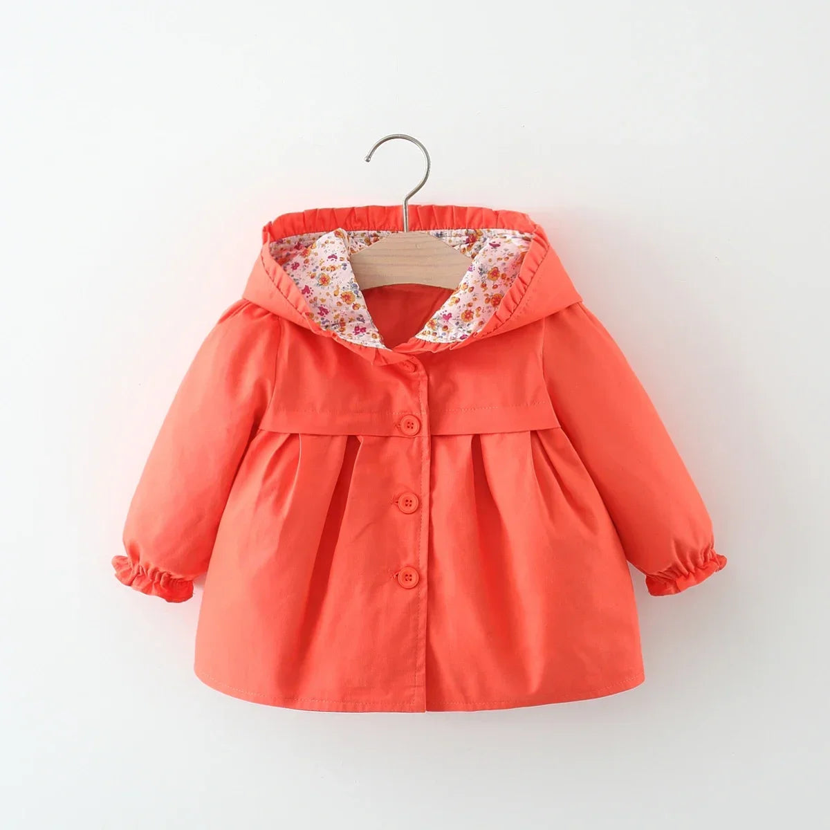 Stylish Solid Baby Girl Coat