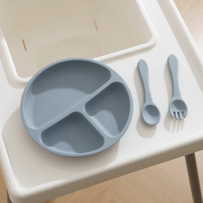 Training Silicone Tableware Set With Spoon Fork - PAMU8