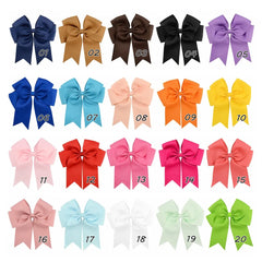 Girls' 6-Inch Bow Hair Clip, Large Colorful Barrette