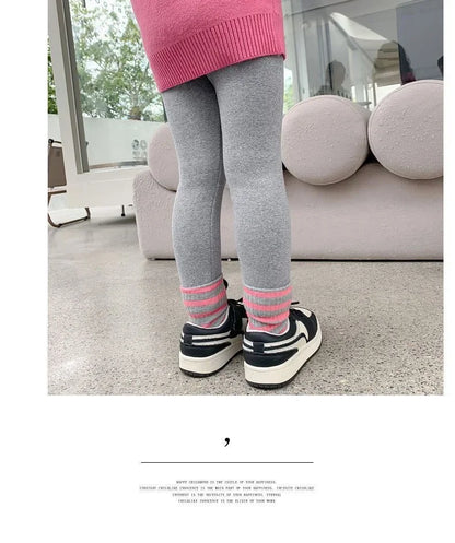 Girls Winter Fleece Warm Leggings