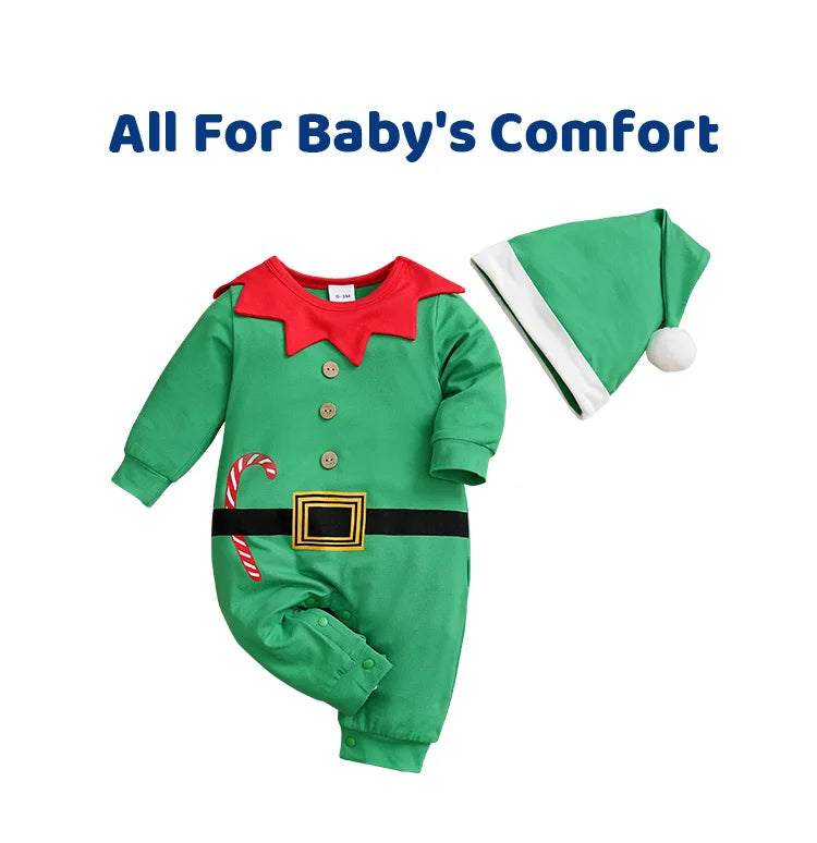 Long Sleeve Christmas Jumpsuit