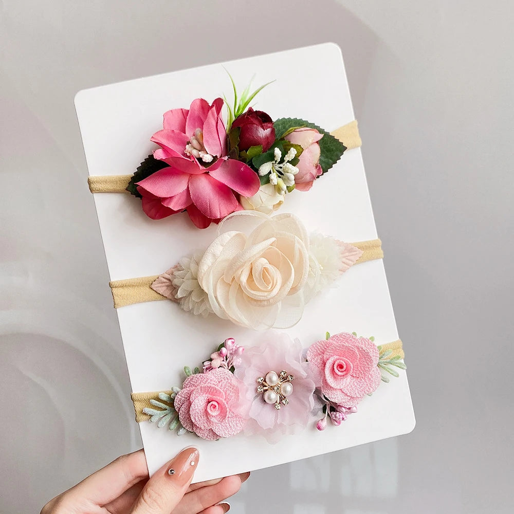Artificial Flower Baby Headband