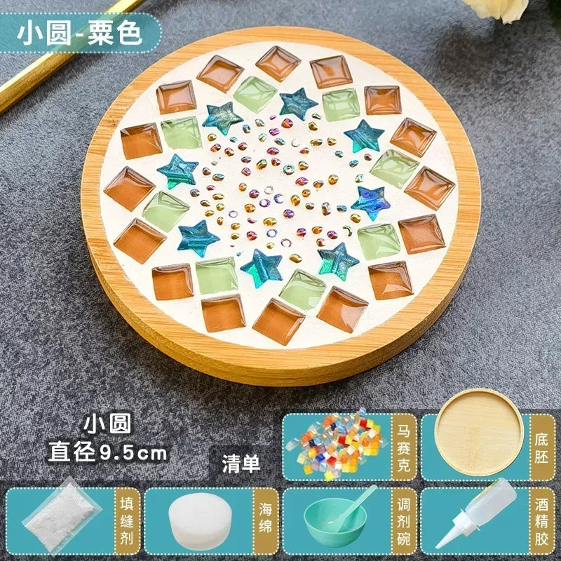 Handmade DIY Mosaic Cup Mat Toys