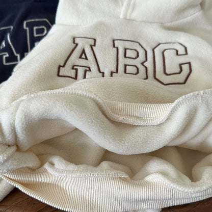 Fur Lining Boys Hoodie Set