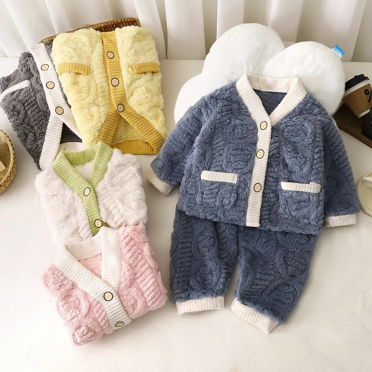 Warm Flannel Children's Pajamas