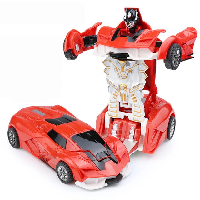 Mini 2 In 1 Car Toys  Robot Car