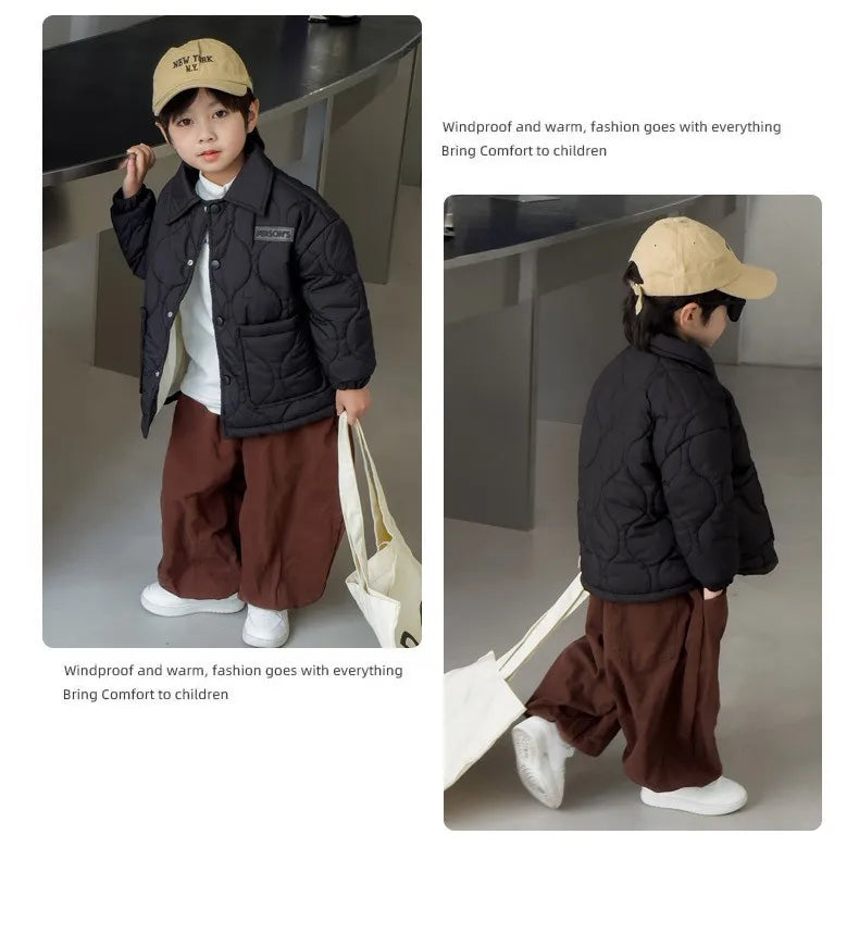 Cozy Plus Velvet Kids Coat